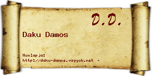 Daku Damos névjegykártya